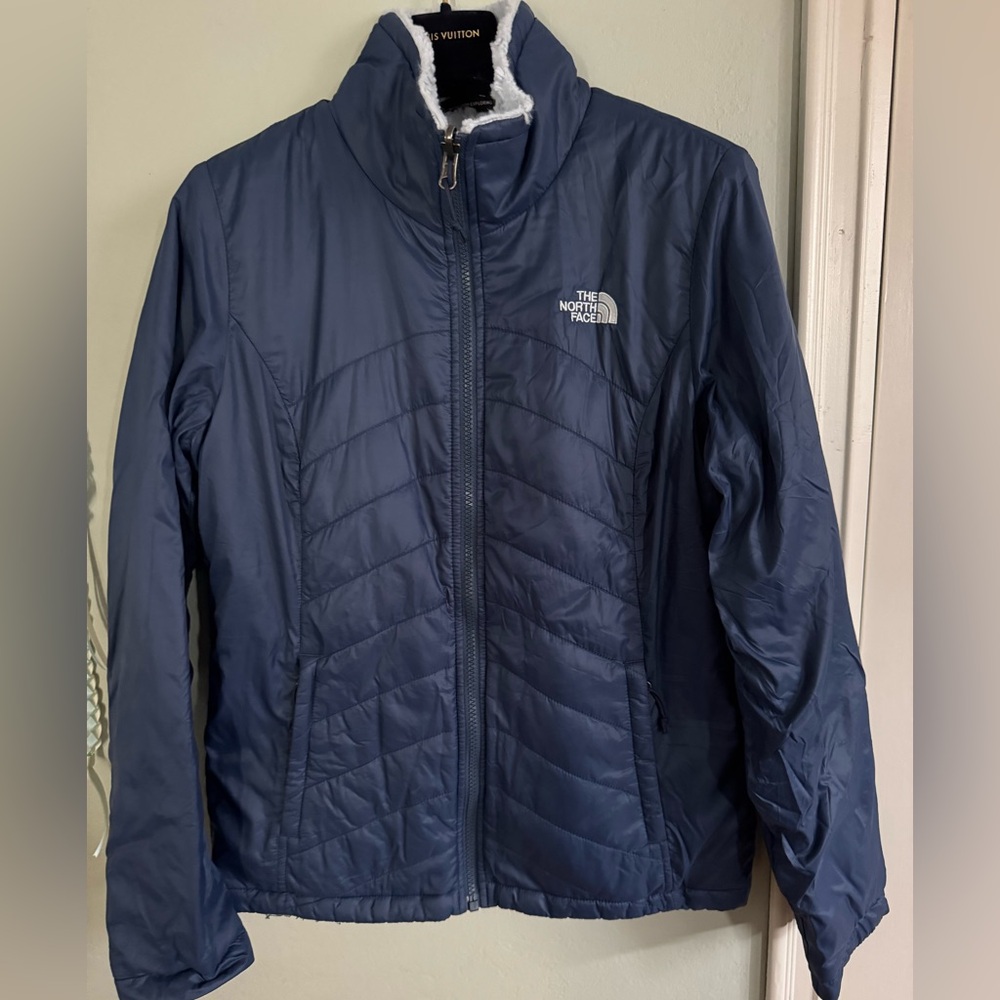 The North Face jacket, blue, size small, pre-loved